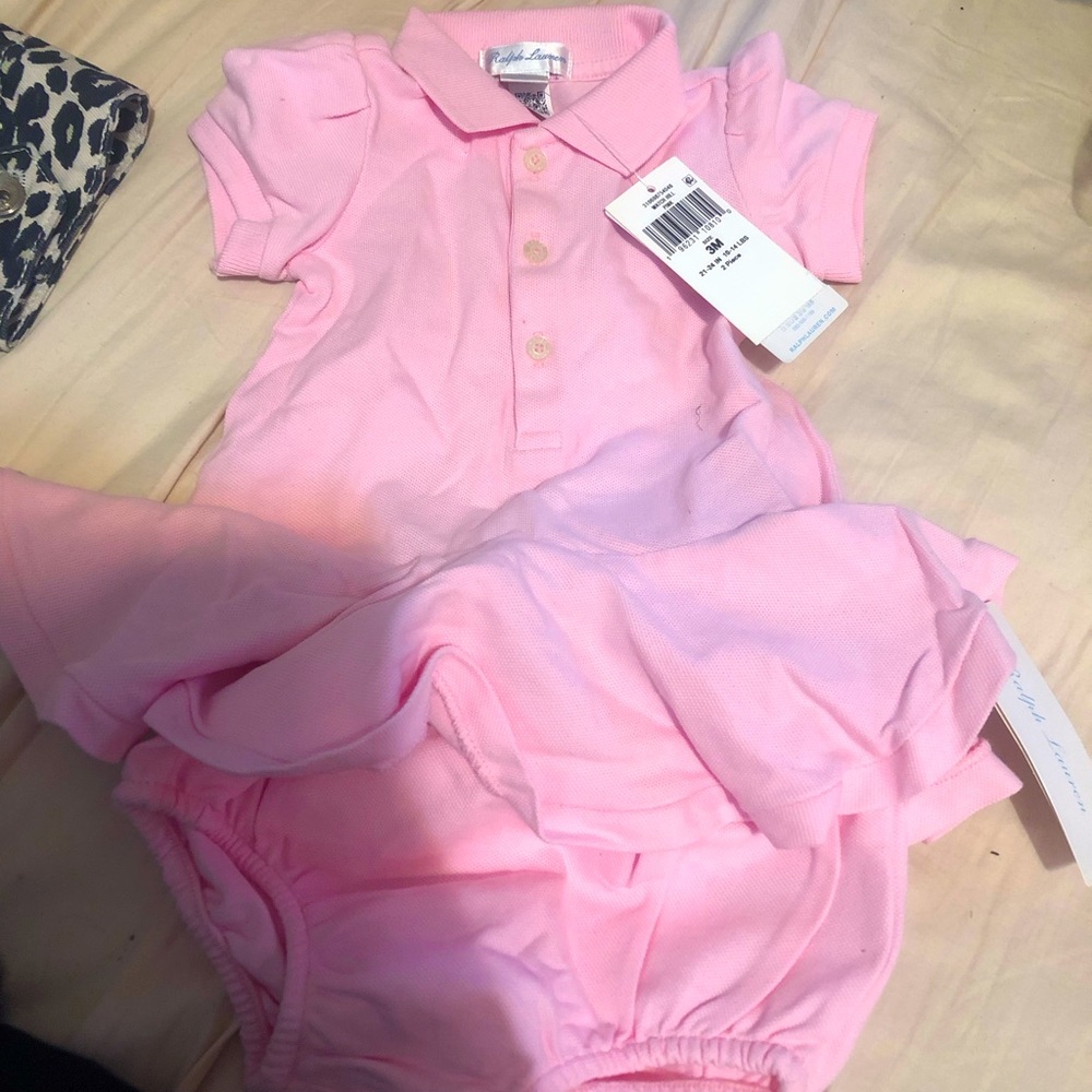 Ralph Lauren baby 3 months ruffle dress and bloomers